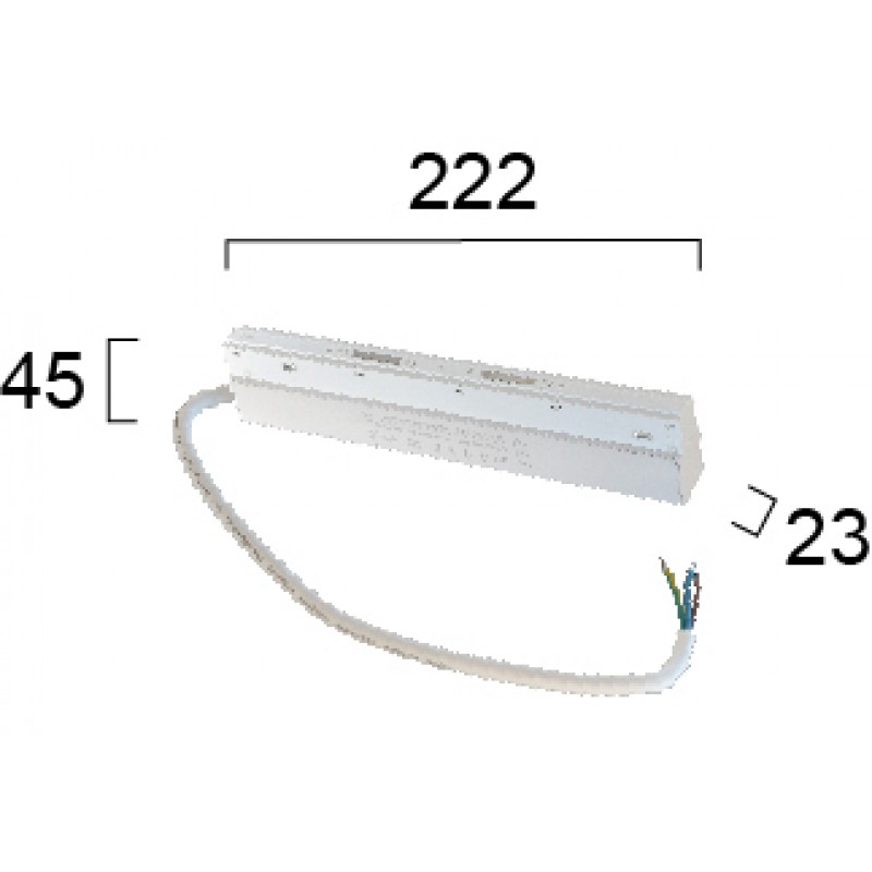 ЗАХРАНВАЩ БЛОК ЗА МАГНИТНА РЕЛСА 48VDC, 100W БЯЛ