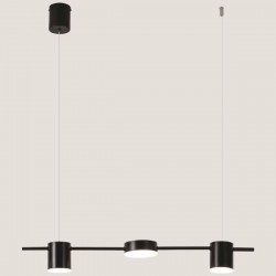 LIGHT FIXTURES HANGING TRIPLE LED 24W 75x150 BLACK 3CCT 144-10000 LIGHT FIXTURES HANGING TRIPLE LED 24W 75x150 BLACK 3CCT 144-10000