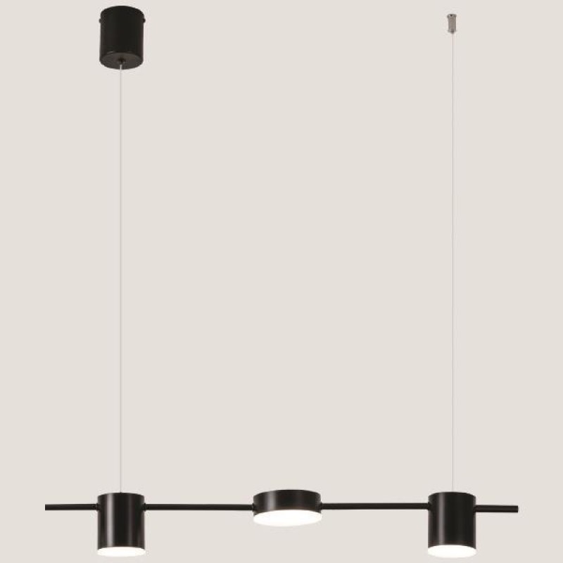 LIGHT FIXTURES HANGING TRIPLE LED 24W 75x150 BLACK 3CCT 144-10000 LIGHT FIXTURES HANGING TRIPLE LED 24W 75x150 BLACK 3CCT 144-10000
