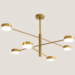 ПЕНДЕЛ LED 30W 6-ПЛАМЪК ЗЛАТИСТ 3CCT
