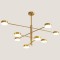 LIGHT FIXTURES HANGING EIGHT-LIGHT LED 96W 100x65x20 GOLD 144-10004