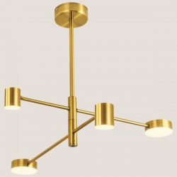 LIGHT FIXTURES HANGING QUADRIPLE LED 30W 105x38 GOLD 144-10007