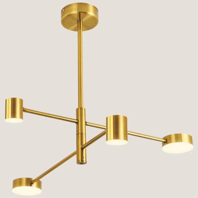 LIGHT FIXTURES HANGING QUADRIPLE LED 30W 105x38 GOLD 144-10007