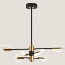 HANGING CEILING LIGHT SIXFOLD LED 42W 3CCT 100x78 BLACK/GOLD 144-10011
