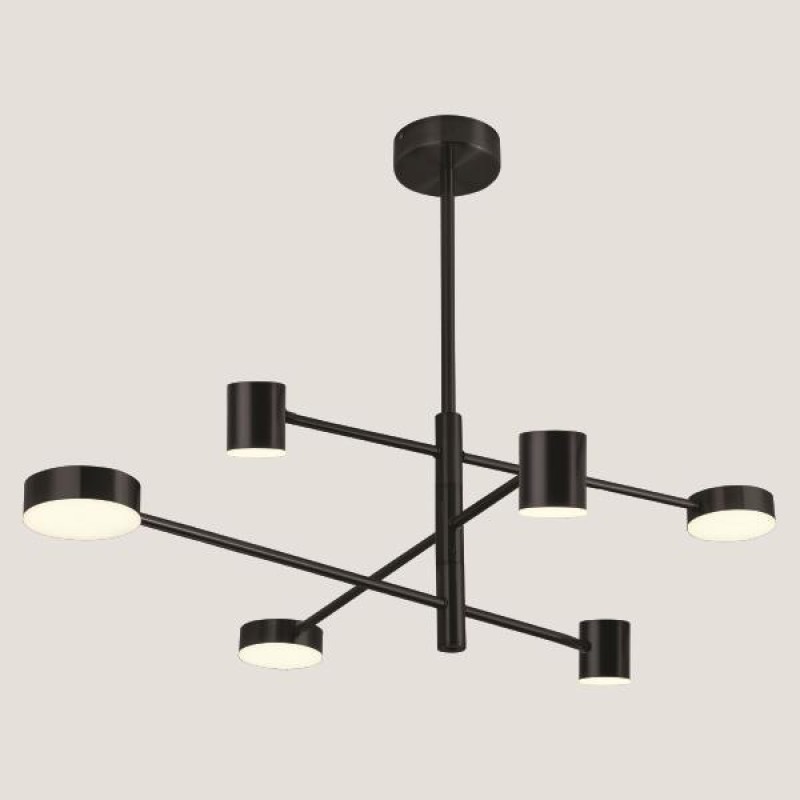 LIGHT FIXTURES HANGING SIX-LIGHT LED 24W 143x27 BLACK 3CCT 144-10018 LIGHT FIXTURES HANGING SIX-LIGHT LED 24W 143x27 BLACK 3CCT 144-10018