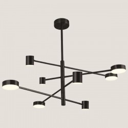 LIGHT FIXTURES HANGING EIGHT-LIGHT LED 48W 143x56 BLACK 144-10022