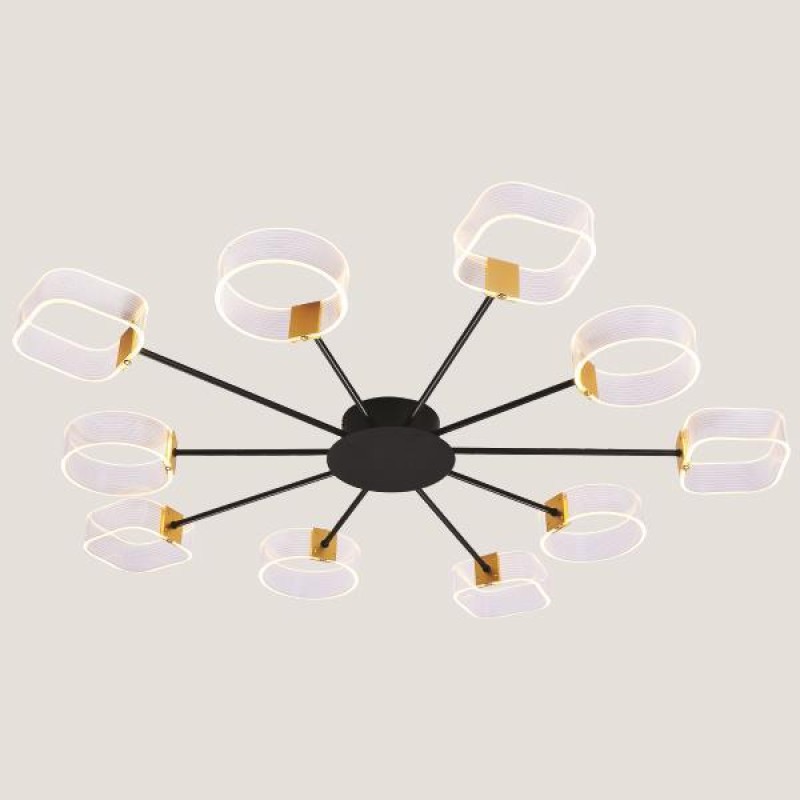 ТЕН-СВЕТЛИННО ВИСЯЩО ТЯЛО LED 100W ЧЕРНО/ЗЛАТНО ТЕН-СВЕТЛИННО ВИСЯЩО ТЯЛО LED 100W ЧЕРНО/ЗЛАТНО