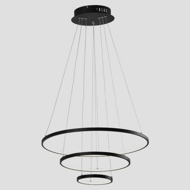 CEILING LIGHT FIXTURE ROUND LED 42W  Φ20xΦ40xΦ60x120 BLACK 3CCT 144-15007