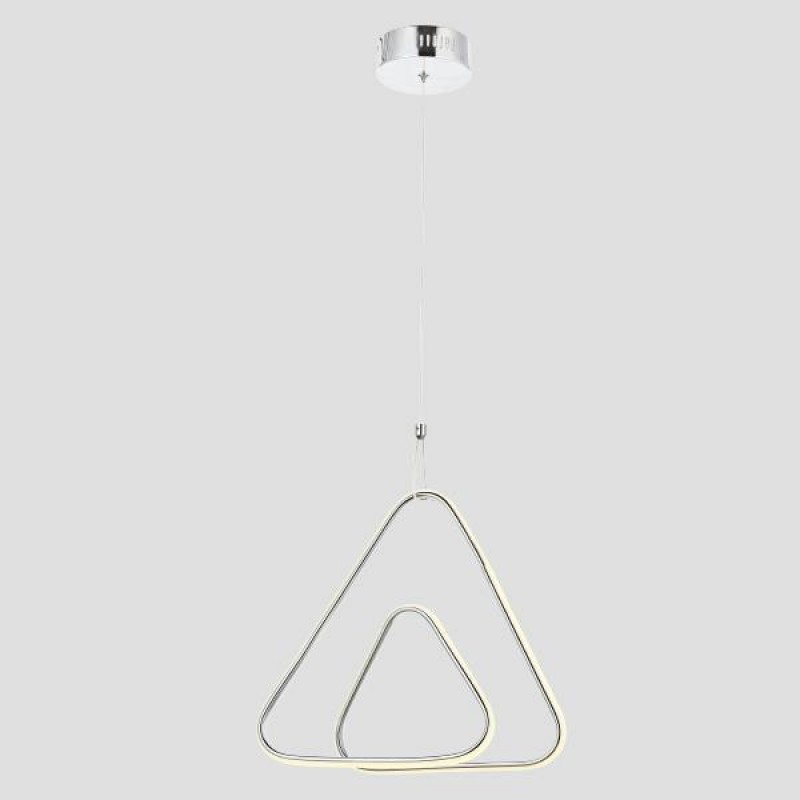 CEILING LIGHT FIXTURE HANGING TRIANGLE LED 30W 410x410x140 4000K NICKEL 144-15017