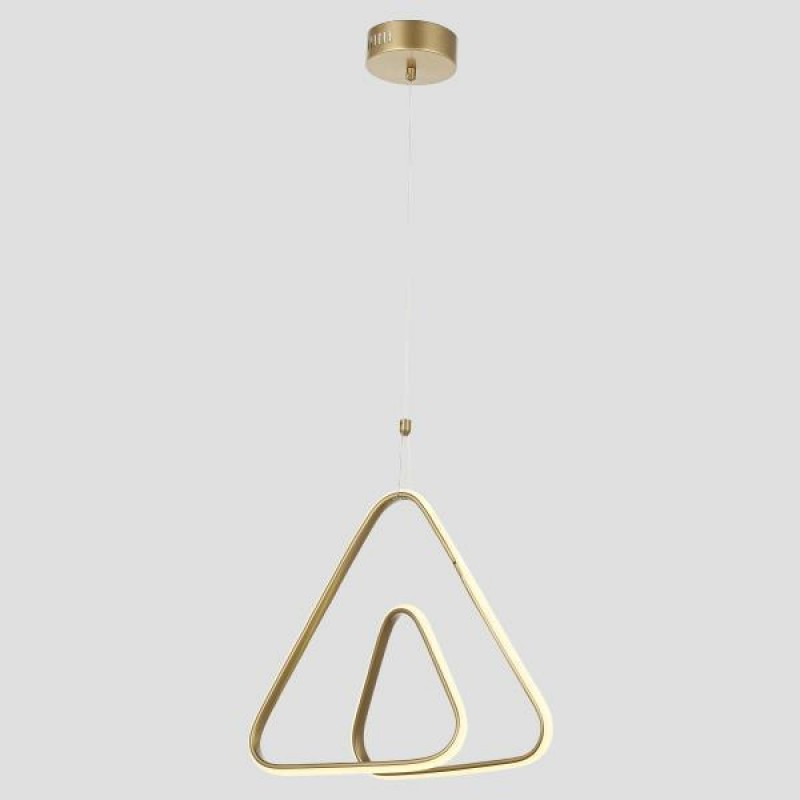 CEILING LIGHT FIXTURE HANGINGTRIANGLE LED 30W 410x410x140 4000K GOLD MATT 144-15019