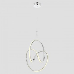CEILING LIGHT FIXTURE HANGING Q2 LED 40W 400x400x300 4000K NICKEL 144-15030 CEILING LIGHT FIXTURE HANGING Q2 LED 40W 400x400x300 4000K NICKEL 144-15030