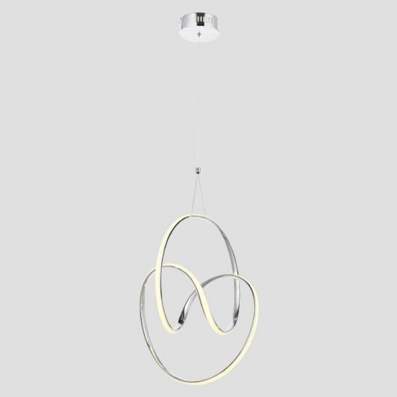 CEILING LIGHT FIXTURE HANGING  Q2 LED 40W 400x400x300 4000K NICKEL 144-15030