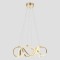 LIGHT FIXTURES HANGING OVAL LED CCT 54W450x450x200 3000-4000-6000K GOLD MATT 144-15033