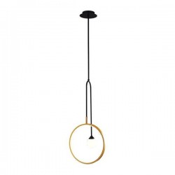 ПЕНДЕЛ LED 5W + G9 ЧЕРЕН/ЗЛАТЕН Ø30*H120CM 3 CCT