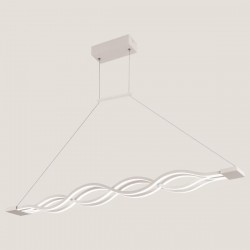 LIGHT FIXTURES HANGING LINEAR LED 60W 3000Κ 100x10x120 WHITE 144-16000