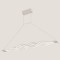 LIGHT FIXTURES HANGING LINEAR LED 60W 3000Κ 100x10x120 WHITE 144-16000