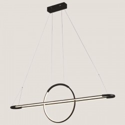 HANGING CEILING LIGHT LINEAR LED 45W 3000K 120x150 BLACK 144-16001