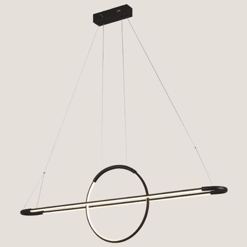 HANGING CEILING LIGHT LINEAR LED 45W 3000K 120x150 BLACK 144-16001