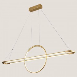 HANGING CEILING LIGHT LINEAR LED 45W 3000K 120x150 GOLD 144-16002