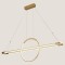 HANGING CEILING LIGHT LINEAR LED 45W 3000K 120x150 GOLD 144-16002