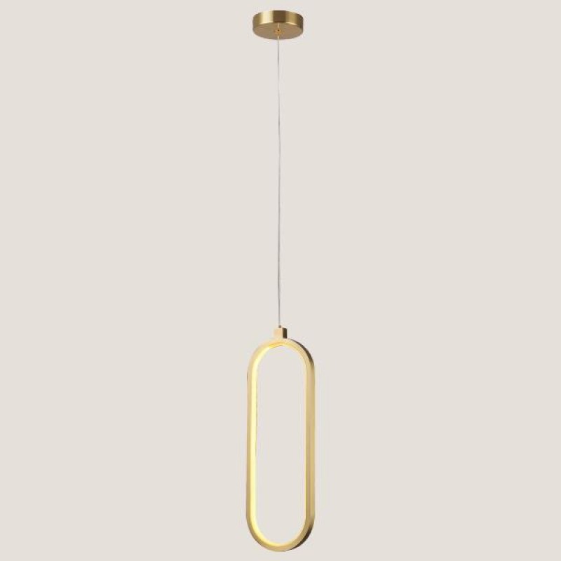 LIGHT FIXTURES HANGING LINEAR LED 16W 16x49 GOLD 3CCT 144-16012