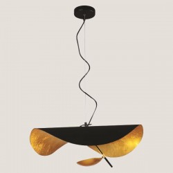 LIGHT FIXTURES HANGING LED 12W Φ60x130 GOLD/BLACK 144-16016