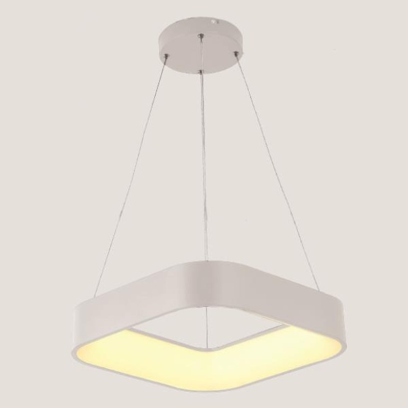 LIGHT FIXTURES HANGING SQUARE LED 30W 3000Κ 45x45x15 WHITE 144-17016 LIGHT FIXTURES HANGING SQUARE LED 30W 3000Κ 45x45x15 WHITE 144-17016