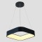 LIGHT FIXTURES HANGING SQUARE LED 30W 3000Κ 45x45x15 BLACK 144-17017