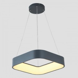 LIGHT FIXTURES HANGING SQUARE LED 30W 3000Κ 45x45x15 GREY 144-17018 LIGHT FIXTURES HANGING SQUARE LED 30W 3000Κ 45x45x15 GREY 144-17018
