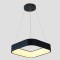 LIGHT FIXTURES HANGING SQUARE LED 40W 3000Κ 60x60x15 BLACK 144-17020