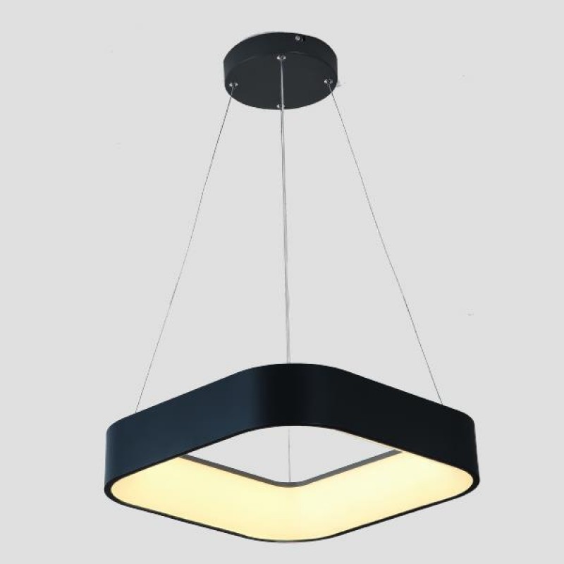 LIGHT FIXTURES HANGING SQUARE LED 40W 3000Κ 60x60x15 BLACK 144-17020 LIGHT FIXTURES HANGING SQUARE LED 40W 3000Κ 60x60x15 BLACK 144-17020