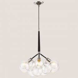 LIGHT FIXTURES HANGING 3xE27 Φ45x60 BLACK 144-20009