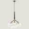 LIGHT FIXTURES HANGING 3xE27 Φ45x60 BLACK 144-20009