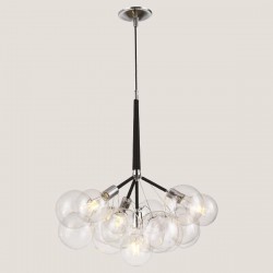 LIGHT FIXTURES HANGING 4xE27 Φ50x60 BLACK 144-20010