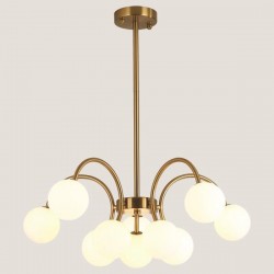 LIGHT FIXTURES HANGING 10xG4 60x28 GOLD/WHITE 144-20014