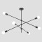 Ceiling Light Fixtures 6xΕ27 100x65 BLACK 144-23004