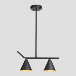 Ceiling Light Fixtures 2xΕ27 40x13x67 BLACK MATT/GOLD 144-24000 Ceiling Light Fixtures 2xΕ27 40x13x67 BLACK MATT/GOLD 144-24000