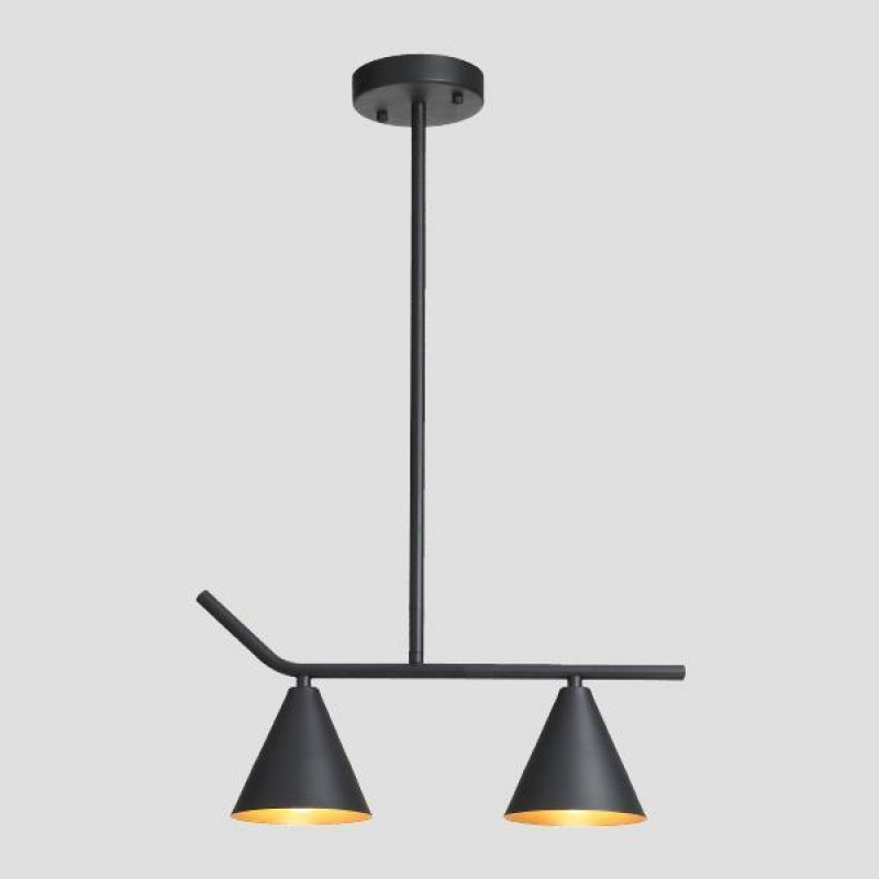 Ceiling Light Fixtures 2xΕ27 40x13x67 BLACK MATT/GOLD 144-24000 Ceiling Light Fixtures 2xΕ27 40x13x67 BLACK MATT/GOLD 144-24000