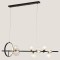 LIGHT FIXTURES HANGING LINEAR 10xG9W 120x30 BLACK 144-26001