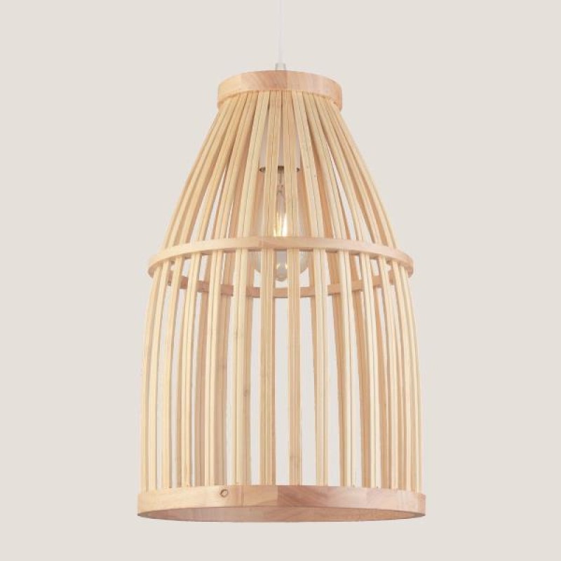 LIGHT FIXTURES HANGING SIMPLE E27 Φ29x16 WOOD 144-30002
