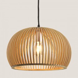 LIGHT FIXTURES HANGING SIMPLE E27 Φ450x150 WOOD 144-30005