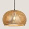 LIGHT FIXTURES HANGING SIMPLE E27 Φ450x150 WOOD 144-30005