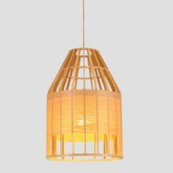 ПЕНДЕЛ SIMPLE E27 Ø400X400 ДЪРВО