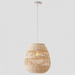 LIGHT FIXTURES HANGING SIMPLE E27 Φ30x35 RATTAN (WICKER) 144-33001 LIGHT FIXTURES HANGING SIMPLE E27 Φ30x35 RATTAN (WICKER) 144-33001