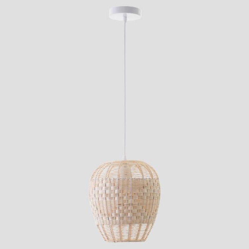 LIGHT FIXTURES HANGING SIMPLE E27 Φ25,5x29 RATTAN (WICKER) 144-33004 LIGHT FIXTURES HANGING SIMPLE E27 Φ25,5x29 RATTAN (WICKER) 144-33004