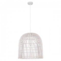 ПЕНДЕЛ RATTAN БЯЛ E27 60W D50X200