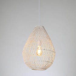 ПЕНДЕЛ RATTAN БЯЛ E27 60W
