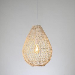 LIGHT FIXTURES HANGING SIMPLE E27 MAX 60W D37x200 RATTAN NATURAL COLOUR 144-33019 LIGHT FIXTURES HANGING SIMPLE E27 MAX 60W D37x200 RATTAN NATURAL COLOUR 144-33019