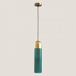 LIGHT FIXTURES HANGING SIMPLE Φ10x190 E14X1 BLUE/GOLD 144-40011