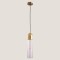 LIGHT FIXTURES HANGING SIMPLE Φ10x190 TRANSPARENT/GOLD 144-40012